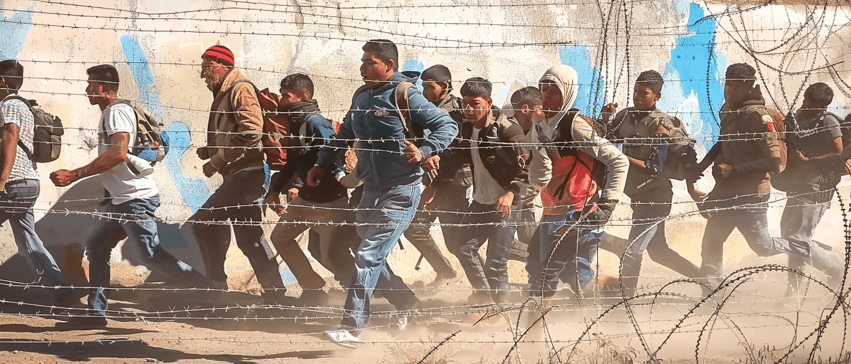 Migrant Group Clashes with Texas National Guard at U.S. Border