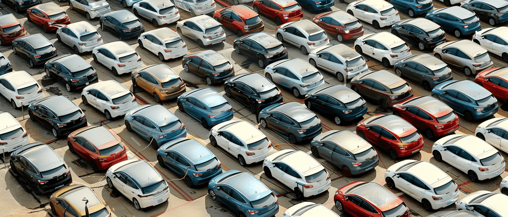 A busy U.S. port processing increased tariffs on imported Chinese electric vehicles under Biden's administration.