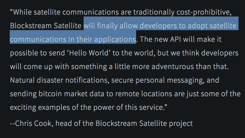 blockstream satellite project