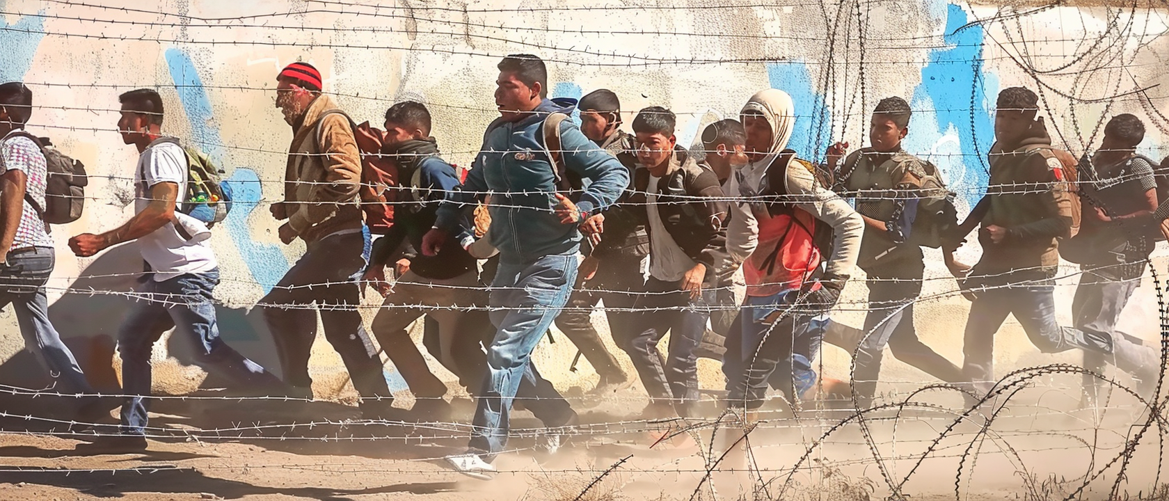 Migrant Group Clashes with Texas National Guard at U.S. Border