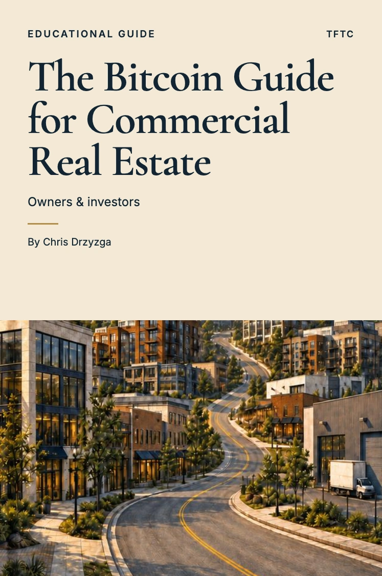 The Bitcoin Guide for Commercial Real Estate Owners and Investors educational cover