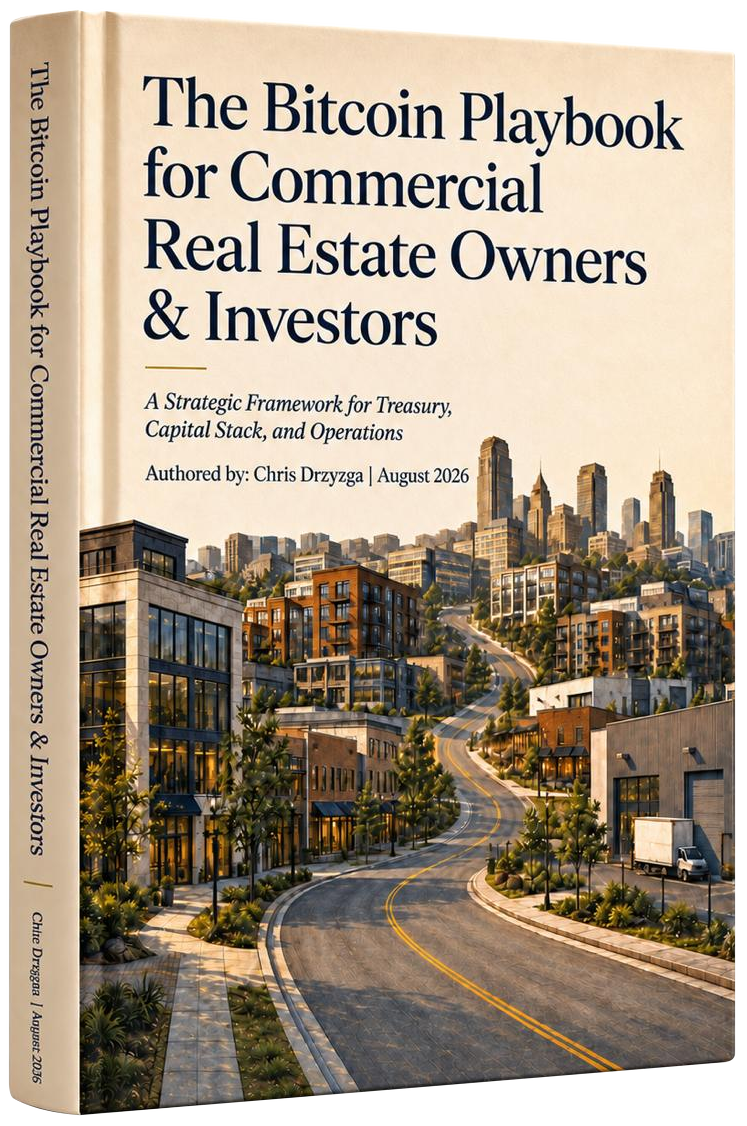 The Bitcoin Playbook for Commercial Real Estate Owners and Investors book mockup
